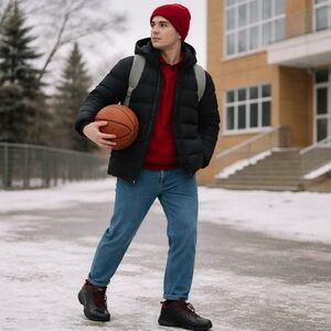 AND1 Men’s Basketball Sneakers Size 9 Black Red Retro Y2K Streetwear NWOT